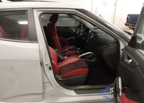 2014 Hyundai Veloster Turbo R-Spec from USA, damaged, VIN KMHTC6AEXEU198101